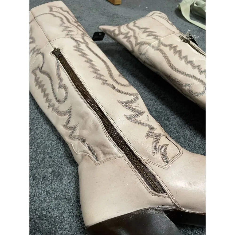 Brand New Dan Post Women’s 10M Loverly Knee High Leather Snip Western Boots - Picture 10 of 16
